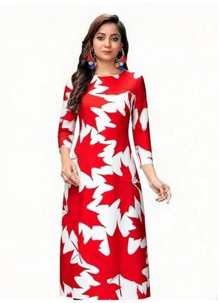 Muslim Kurtta Women's Fashionable Comfortable Kurt Dress 2026 Straight Tube Slit hem Casual Ethnic Middle Eastern Arabic Dress