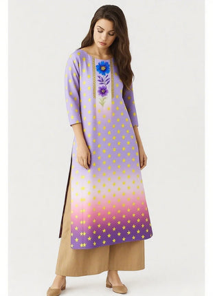 Muslim Women Kurt Casual Dress Slit hem Straight Casual Ethnic Peacock Mandarin Turkish Abaya Abito Donna Musulmana Kurtta