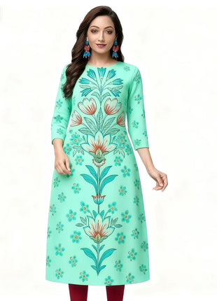 Muslim Kurt Flowers Women Fashion Comfortable National style Straight Ethnic Vestidos Slit hem Parrot 3D Print Turkish Abaya