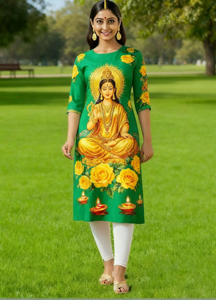 Muslim Dress Kurt Women's Fashionable And Elegant Slit hem Straight Tube Casual Kurtta Pattern Islamic Clothing For Women