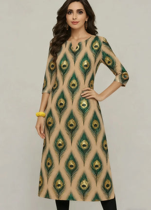 Muslim Kurtta women's Casual Fashion Dress National style Straight Tube Casual Ethnic Flower Round Neck Regular Design Sense