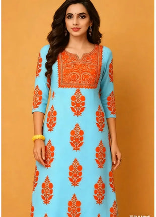 Muslim Women's Kurt Casual Fashion Dress Straight Tube Casual Ethnic Flower Muslim Fashion Long Sleeve Dresses National Style