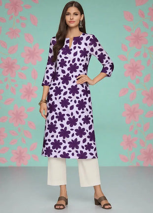 Muslim Women Kurt Fashionable And Elegant Straight Tube Casual Flowers Pattern New Comfortable Dress Islamitische Dames Kleding