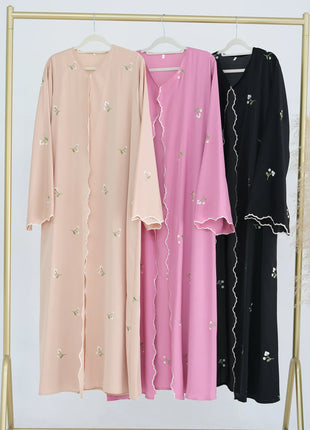 Eid Muslim Abaya for Women Embroidery Cardigan Dresses Abayas Ramadan Morocco Dubai Jalabiya Kaftan Vestidos Arab Long Robe 2025