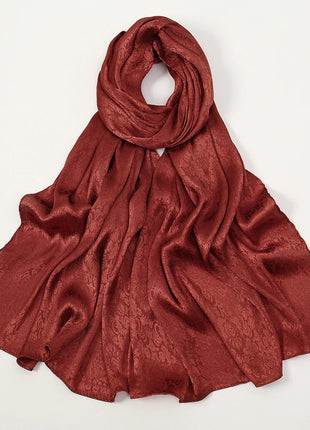 High Quality Floral Print Satin Hijab Scarf Muslim Hijab Plain Malaysia Scarf Satin Shawl Luxury Silk Satin Wrap Islam Turban