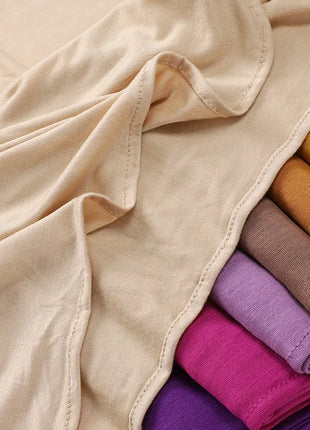 Big Size Jersey Hijabs for Woman Turban Mercerized Cotton Hijab Scarf Shawl Turbans for Women Headscarf Scarves Ramadan Foulard