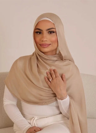 Fashion Modal Hijab Rayon Cotton Shawls Muslim Hijabs For Women Plain Scarf Big Size Headscarf Islamic Turban Headband 190*85cm