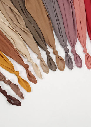 Fashion Modal Hijab Rayon Cotton Shawls Muslim Hijabs For Women Plain Scarf Big Size Headscarf Islamic Turban Headband 190*85cm