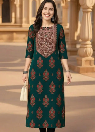 Muslim Women's Casual Fashionable  Kurt Straight Tube Ethnic Slit hem Takchita Dress Abito Donna Musulmana Girls Prayer Dress