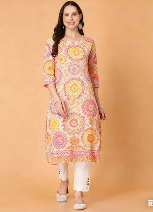 Muslim Dress Kurt Women's Fashionable Straight Tube National style Slit hem Multiple National Style Robe Abito Donna Musulmana