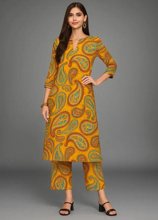 Muslim Women Kurt Casual Dress Long Sleeve Straight Casual Ethnic Flower Mandarin Flowers Regular Size 3D Design Suitable