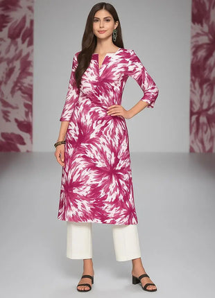 Muslim Kurt Women's Casual Fashion Dress Long Sleeved Straight Tube Casual Ethnic Red Flower Kaftan Moroccan Women