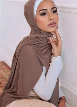 Big Size Jersey Hijabs for Woman Turban Mercerized Cotton Hijab Scarf Shawl Turbans for Women Headscarf Scarves Ramadan Foulard