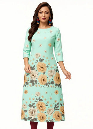 Muslim Women's Casual Fashionable  Kurt Straight Tube Ethnic Slit hem Takchita Dress Abito Donna Musulmana Girls Prayer Dress