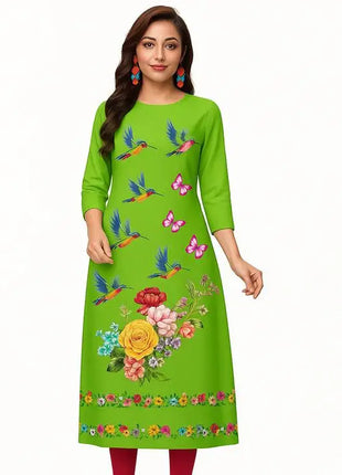Muslim Dress Kurt Women's Fashionable And Elegant Straight Tube Casual Slit hem Colorful Abito Donna Musulmana