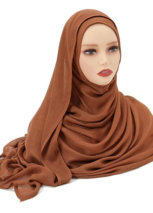 Muslim Modal Hijab Rayon Cotton Shawls for Women Plain Scarf Big Size Headscarf Islamic Turban Headband 190*85cm