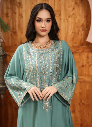 Women Jalabiya Dubai Dress Abaya Eid Ramadan Party Gorgeous Long Dresses Muslim Embroidery Vestidos Largos Robe Saudi Arab 2026