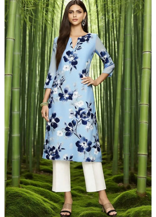 Muslim Dress Kurt Women's Fashionable And Elegant Long Sleeved Straight Tube Casual Flowers Color Pattern Abaya Luxury