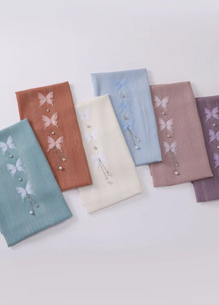 New Pearl Chiffon Bead Long Scarf Muslim Hijab Women Headscarf Shawl Wrap Veil Turban Headscarf Bandanas Bufanda Foulard Stoles