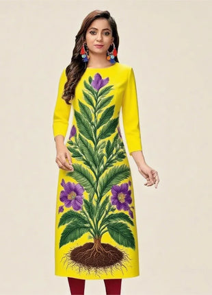 Muslim Women's Casual Fashionable Kurt Dress Straight Tube Ethnic Moroccan Takchita Dress Abaya Robe Longue Femmes Slit hem