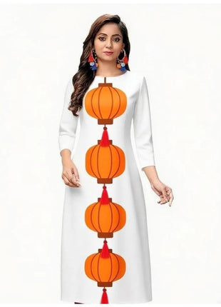 Muslim Women's Casual Fashionable  Kurt Dress Straight Tube Ethnic Slit hem Takchita Dress Abaya Robe Longue National style