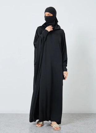 Islamic Prayer Abaya Muslim Women Abayas Long Sleeve Hooded Modesty Ramadan Dresses With Hijab Jilbabs Middle Eastern Kaftans