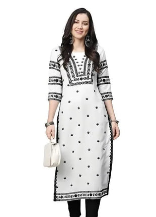 National style Kurtta Women Fashion Comfortable Slit hem Straight Casual Ethnic Abito Donna Musulmana Women Dress Turkish Abaya