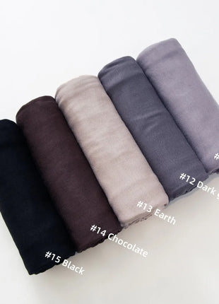 29Colors Cheap Jersey Hijab Scarf Solid Muslim Long Scarves Turban Shawl Elastic Cotton Arab Headscarf Head Wraps Saudi Hijabs