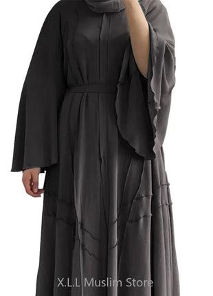 Kaftan Dubai 2024 Luxury Long Loose Muslim Ramadan Open Abaya Evening Dresses Women's Prayer Garment Femme Musulmane Vestidos