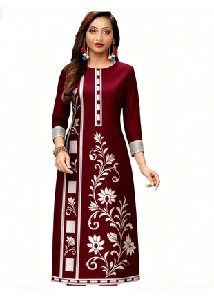 Muslim Kurt Women's Fashion Comfortable Dress Long Sleeve Straight Tube Casual Ethnic Peacock Abito Donna Musulmana