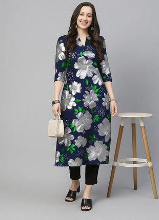 Muslim Kurt Women's Fashionable And Comfortable Kurt Dress Long Sleeved Straight Tube Casual Ethnic Middle Eastern Arabic Dress