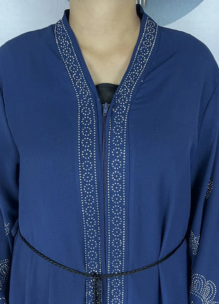 New Dubai Style Women Elegant Dress Long Sleeves Open Abaya Muslim Women Dress Islamic Clothing Casual Abaya Women Muslim Dress
