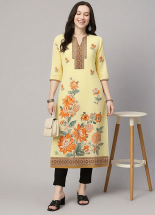 Muslim Kurt Women's Casual Fashion Dress Long Sleeved Straight Tube Casual Ethnic Flower Kaftan Moroccan Women Robe