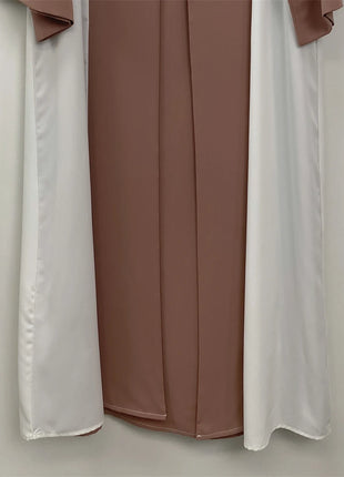 Ramadan Eid Muslim Abaya Dubai Luxury Splicing Fake Two Pieces Abayas For Women Kaftan Modest Dress Islam Caftan Marocain Femme