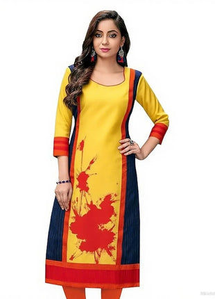 National style Muslim Women's Casual Fashionable And Comfortable Kurtta Dress Slit hem Abito Donna Musulmana Girls Prayer Dress