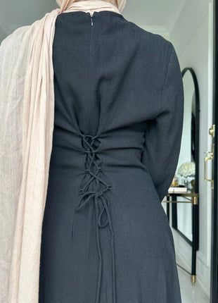 2025 Summer Arabic Muslim Women Modest Dress Eid Dubai Plain Abaya Islam Party Outfit Elegant Holiday Dresses Turkey Kaftan Robe