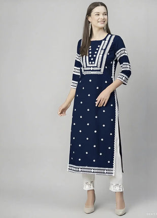 Muslim Women's Fashionable Comfortable Kurtta Dress Slit Hem Straight Tube Casual Ethnic Abaya Women Dress Abaya Turkish Abaya