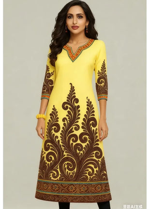 Muslim Kurt Flowers Women's Fashion Comfortable Long Sleeve Straight Casual Ethnic Vestidos Longos Parrot 3D Print New Dress