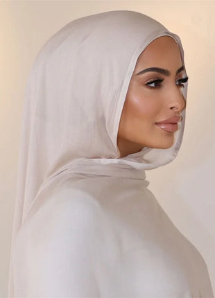 Fashion Modal Hijab Rayon Cotton Shawls Muslim Hijabs For Women Plain Scarf Big Size Headscarf Islamic Turban Headband 190*85cm