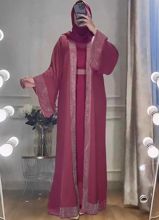 Open Abaya Dubai Kaftan Muslim Cardigan Abayas Dresses for Women 2025 Casual Kimono Robe Femme Caftan Turkish Islamic Clothes