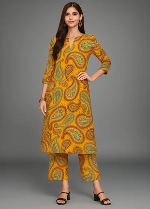 Muslim Women Kurt Casual Dress Long Sleeve Straight Casual Ethnic Flower Mandarin Flowers Regular Size 3D Design Suitable