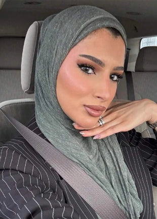 Premium Rayon Cotton Wrinkle Hijab Scarf For Woman Muslim Hijabs Fashion Soft Shawl Islam Turban Ramadan Soild Headband 180*80cm