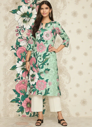 Muslim Dress Kurt Women Fashionable Elegant Straight Tube Casual Flowers Color Elephant Pattern Tenue De Priere Femme Musulmane