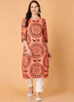 Muslim Dress Kurt Women's Fashionable Straight Tube National style Slit hem Multiple National Style Robe Abito Donna Musulmana