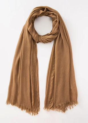 61 Colors Soft Cotton Viscose Scarf Rayon Material Muslim Hijab Mid Eastern Plain Solid Color Headscarf With Tassel