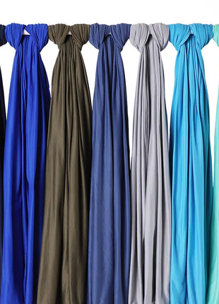 Muslim Plain Cotton Jersey Hijab Scarf Solid Color With Good Stitch Stretchy Soft Turban Head Wraps Shawl Foulard Femme