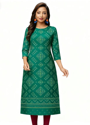 Muslim Dress Kurtta Women Fashionable Elegant National Style Straight Tube Casual Slit hem Abito Donna Musulmana