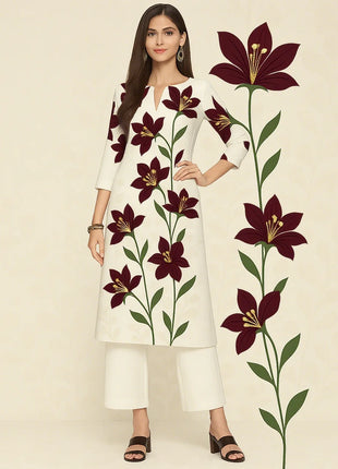Muslim Women Casual Comfortable Kurt Dress Straight Tube Ethnic All Occasions Such As Birthday Wedding Aidilfitri Abaya