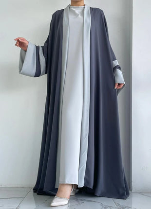Eid Muslim Dress & Abayas for Women 2 Piece Set Musulman Ensembles Morocco Ramadan Caftan Abaya Kaftan Dubai Arab Long Robe 2024