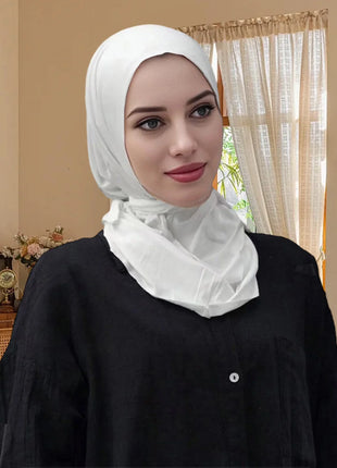 Modal Cotton Jersey Hijab Scarf Long Muslim Shawl Plain Soft Turban Tie Head Wraps For Women Africa Headband